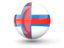 Faroe Islands. Sphere icon. Download icon.