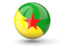 French Guiana. Sphere icon. Download icon.