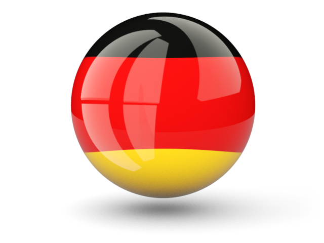 Сферическая иконка. Скачать флаг. Германия