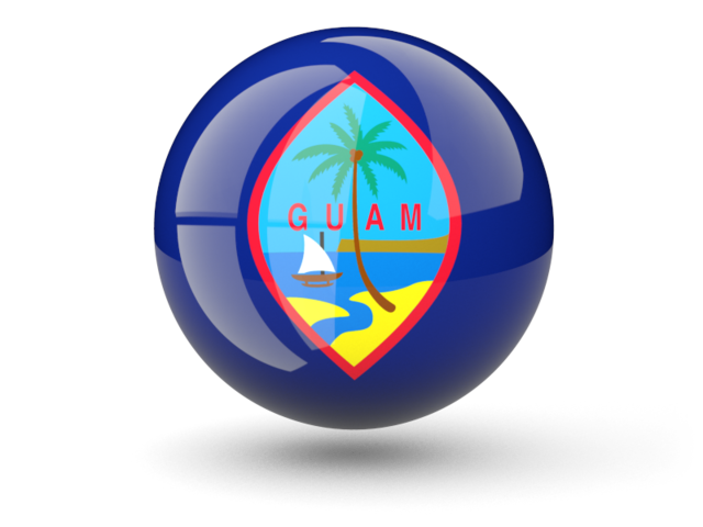 Sphere icon. Download flag icon of Guam at PNG format