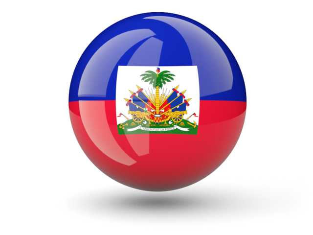 Сферическая иконка. Скачать флаг. Гаити