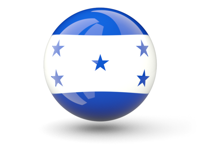 Сферическая иконка. Скачать флаг. Гондурас