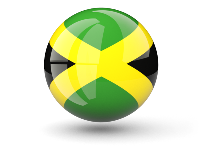 Сферическая иконка. Скачать флаг. Ямайка