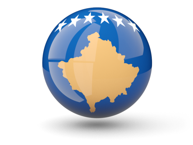 Sphere icon. Download flag icon of Kosovo at PNG format