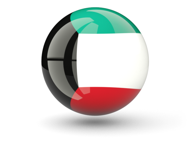 Sphere icon. Download flag icon of Kuwait at PNG format