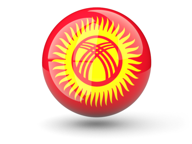 Sphere icon. Download flag icon of Kyrgyzstan at PNG format