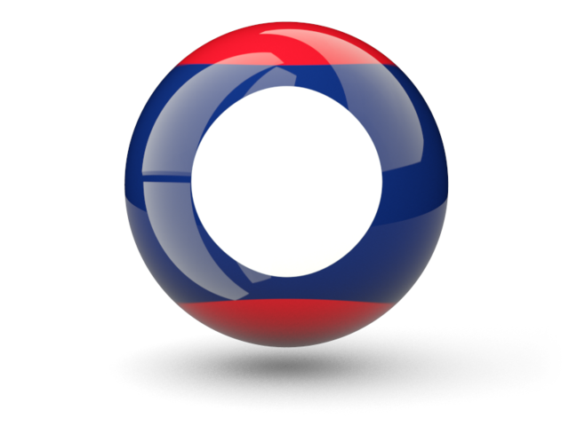 Sphere icon. Download flag icon of Laos at PNG format