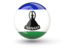 Lesotho. Sphere icon. Download icon.