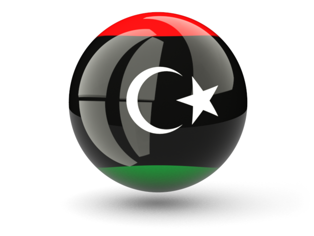 Сферическая иконка. Скачать флаг. Ливия