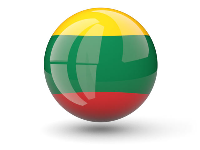Сферическая иконка. Скачать флаг. Литва