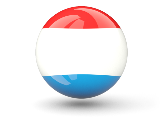 Сферическая иконка. Скачать флаг. Люксембург