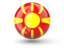 Macedonia. Sphere icon. Download icon.