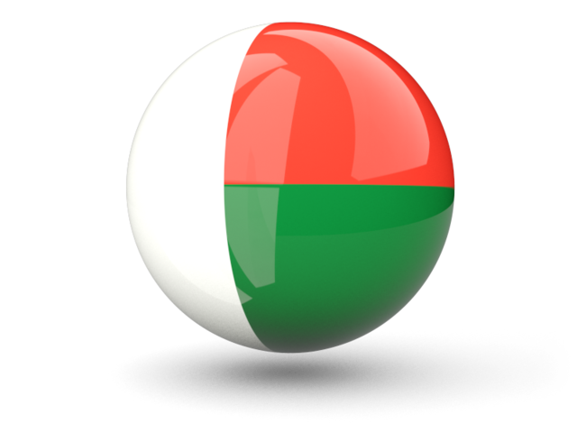 Сферическая иконка. Скачать флаг. Мадагаскар