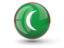 Maldives. Sphere icon. Download icon.