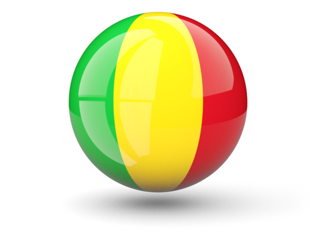 Sphere icon. Download flag icon of Mali at PNG format