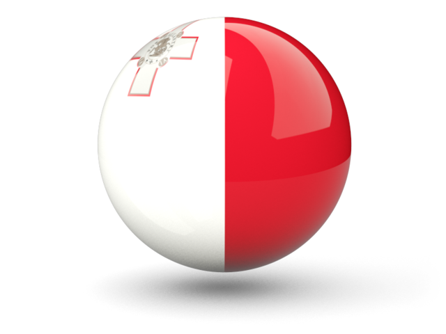Сферическая иконка. Скачать флаг. Мальта