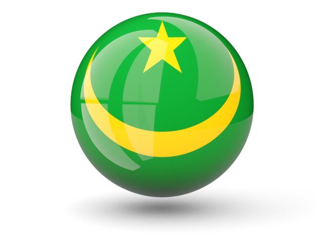 Sphere icon. Download flag icon of Mauritania at PNG format