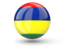 Mauritius. Sphere icon. Download icon.