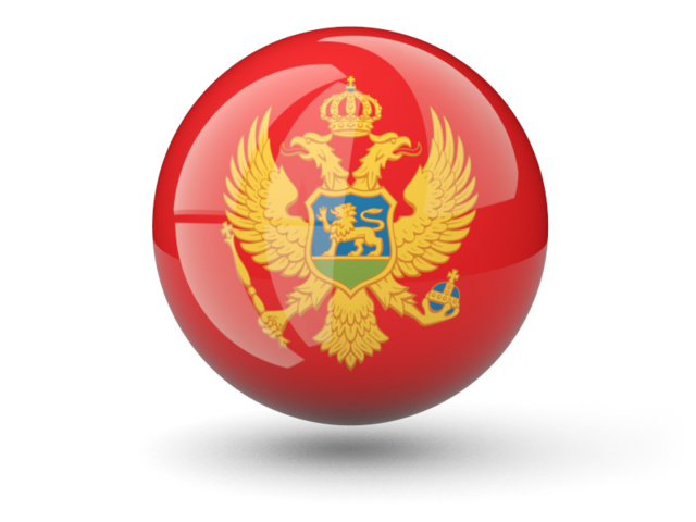 Sphere icon. Download flag icon of Montenegro at PNG format