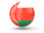 Oman. Sphere icon. Download icon.