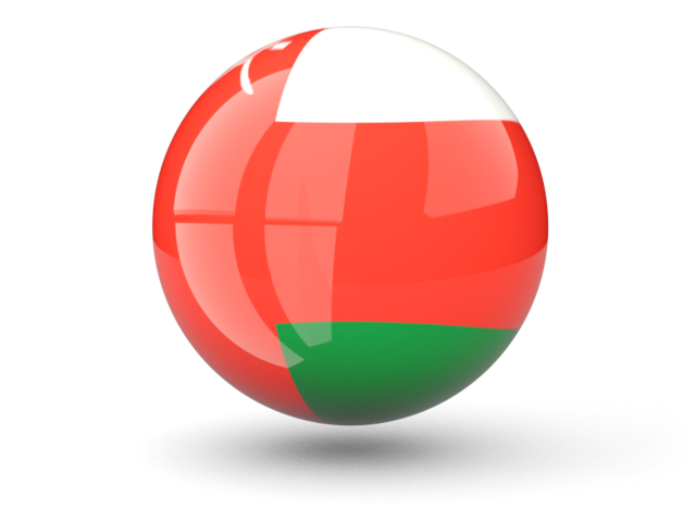 Сферическая иконка. Скачать флаг. Оман