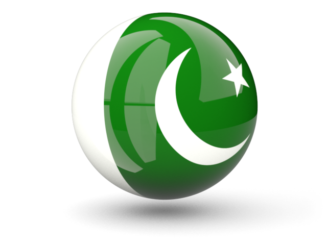 Сферическая иконка. Скачать флаг. Пакистан