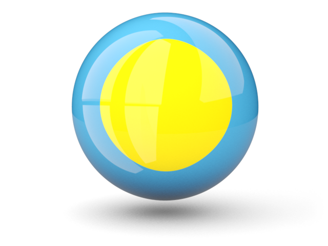 Sphere icon. Download flag icon of Palau at PNG format