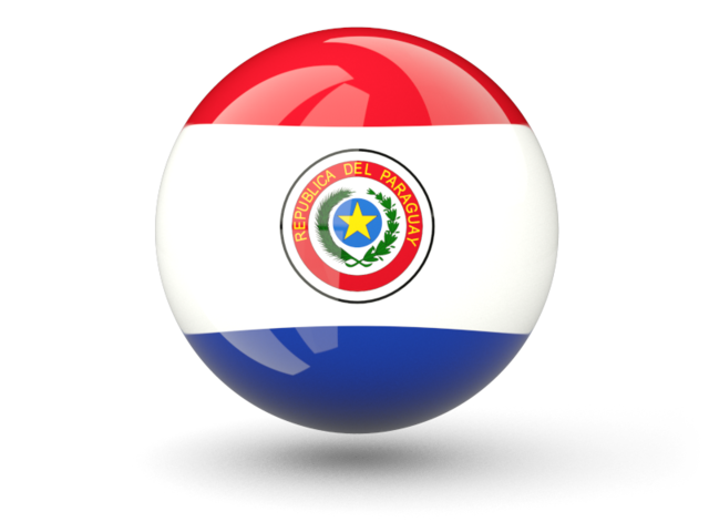 Sphere icon. Download flag icon of Paraguay at PNG format