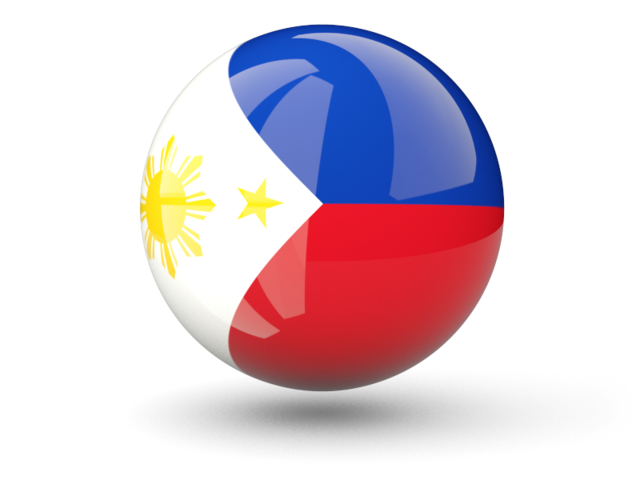 Сферическая иконка. Скачать флаг. Филиппины