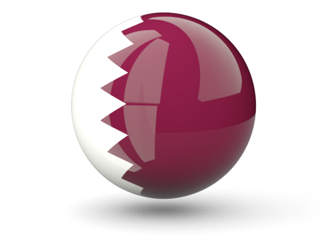 Сферическая иконка. Скачать флаг. Катар