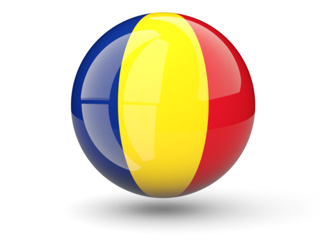Сферическая иконка. Скачать флаг. Румыния