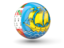 Saint Pierre and Miquelon. Sphere icon. Download icon.