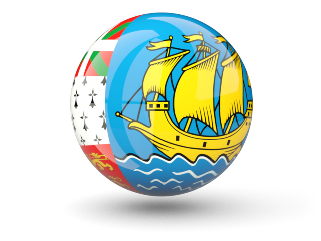 Sphere icon. Download flag icon of Saint Pierre and Miquelon at PNG format