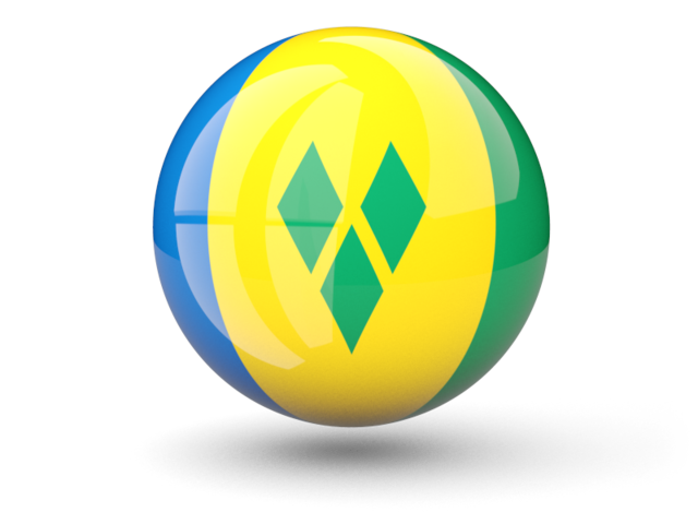 Sphere icon. Download flag icon of Saint Vincent and the Grenadines at PNG format