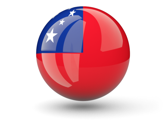 Sphere icon. Download flag icon of Samoa at PNG format