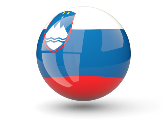 Сферическая иконка. Скачать флаг. Словения