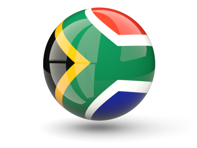 Сферическая иконка. Скачать флаг. ЮАР