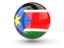 South Sudan. Sphere icon. Download icon.