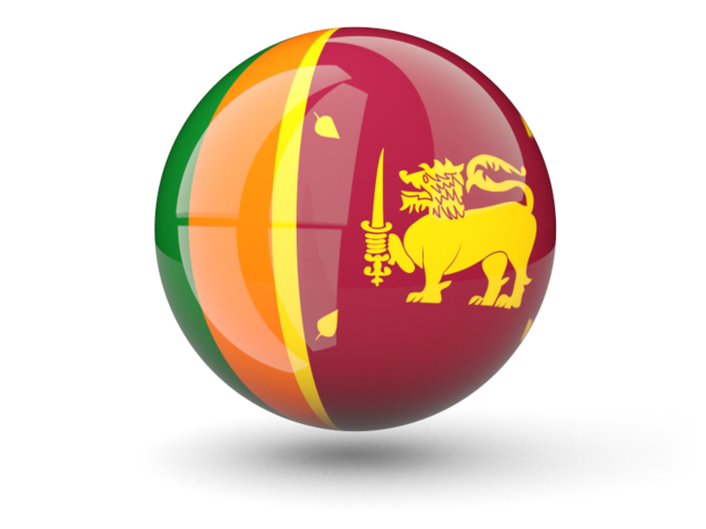 Сферическая иконка. Скачать флаг. Шри-Ланка