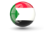 Sudan. Sphere icon. Download icon.