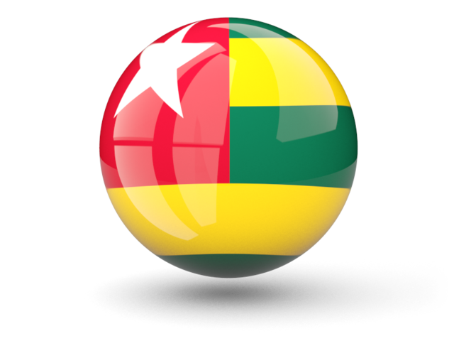 Sphere icon. Download flag icon of Togo at PNG format