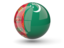 Turkmenistan. Sphere icon. Download icon.