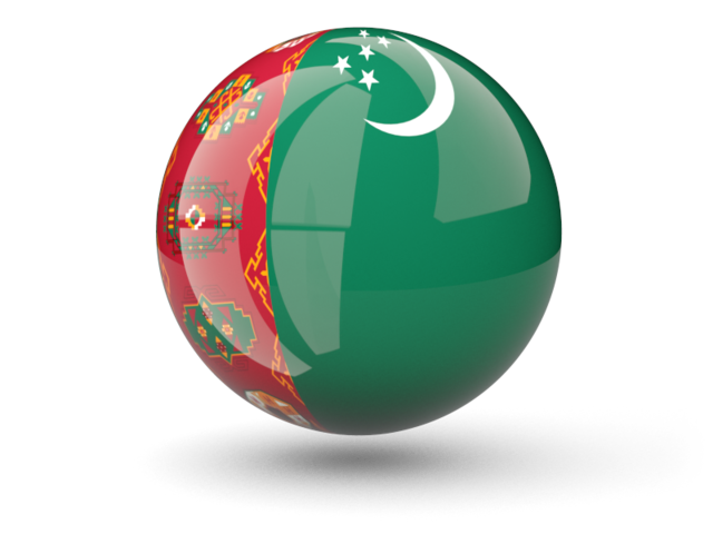 Sphere icon. Download flag icon of Turkmenistan at PNG format