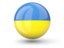 Ukraine. Sphere icon. Download icon.