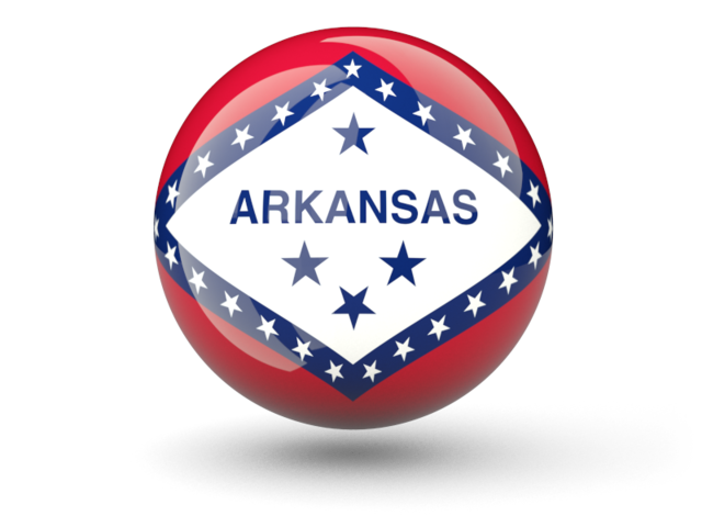 Сферическая иконка. Загрузить иконку флага штата Арканзас