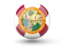 Flag of state of Florida. Sphere icon. Download icon