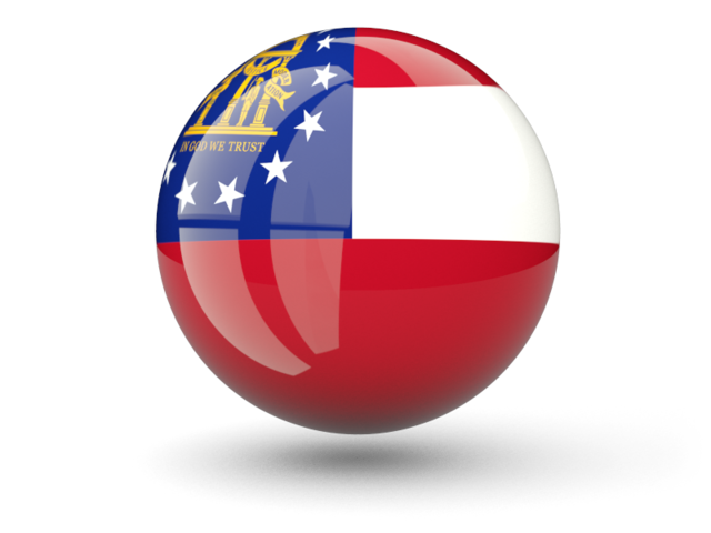 Сферическая иконка. Загрузить иконку флага штата Джорджия