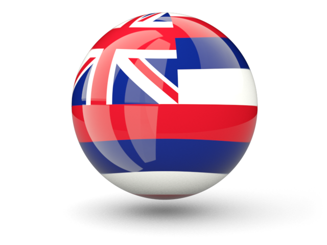 Сферическая иконка. Загрузить иконку флага штата Гавайи