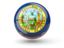 Flag of state of Idaho. Sphere icon. Download icon