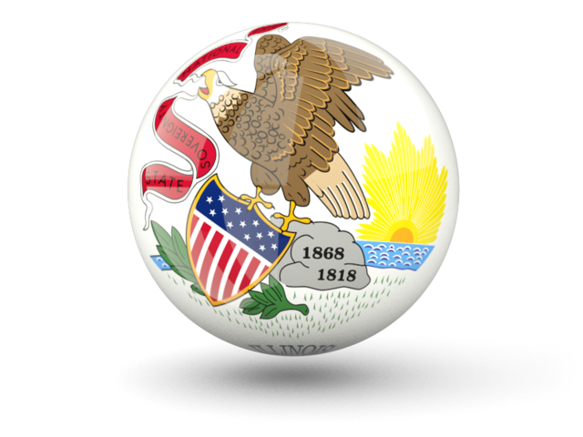 Sphere icon. Download flag icon of Illinois